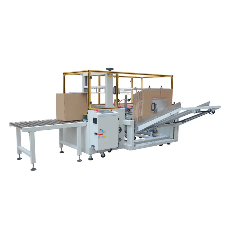 Kartonform- und Bodenverschließmaschine